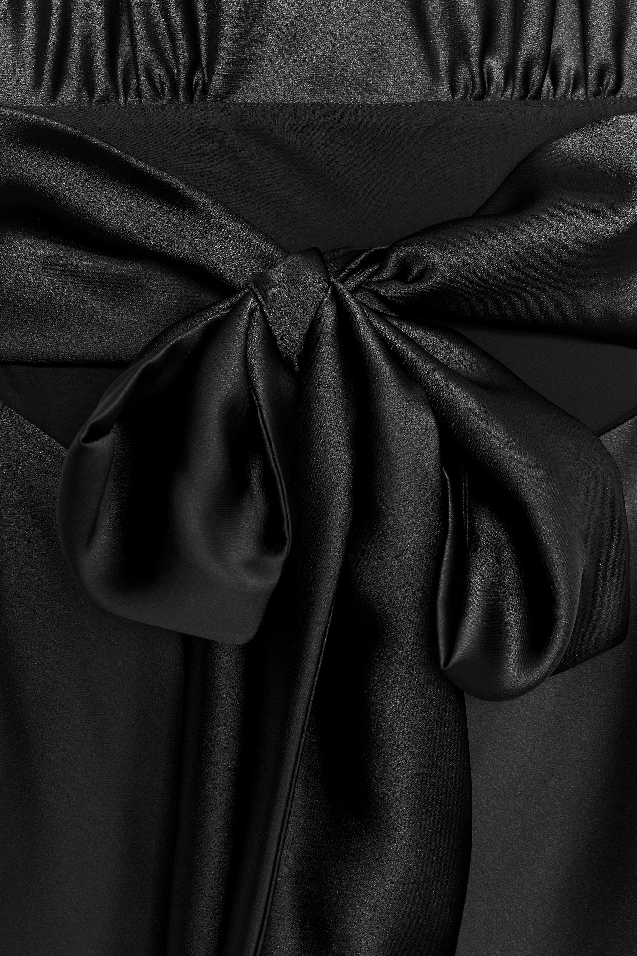 SHORT SATIN HALTER DRESS